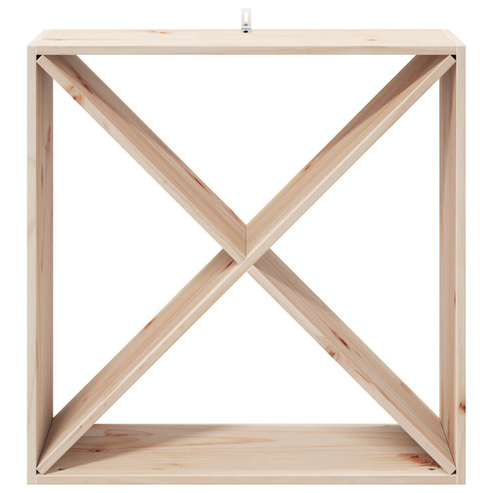 Portabottiglie 2 pcs Naturale 62 x 25 x 62 cm Pino massello 893314