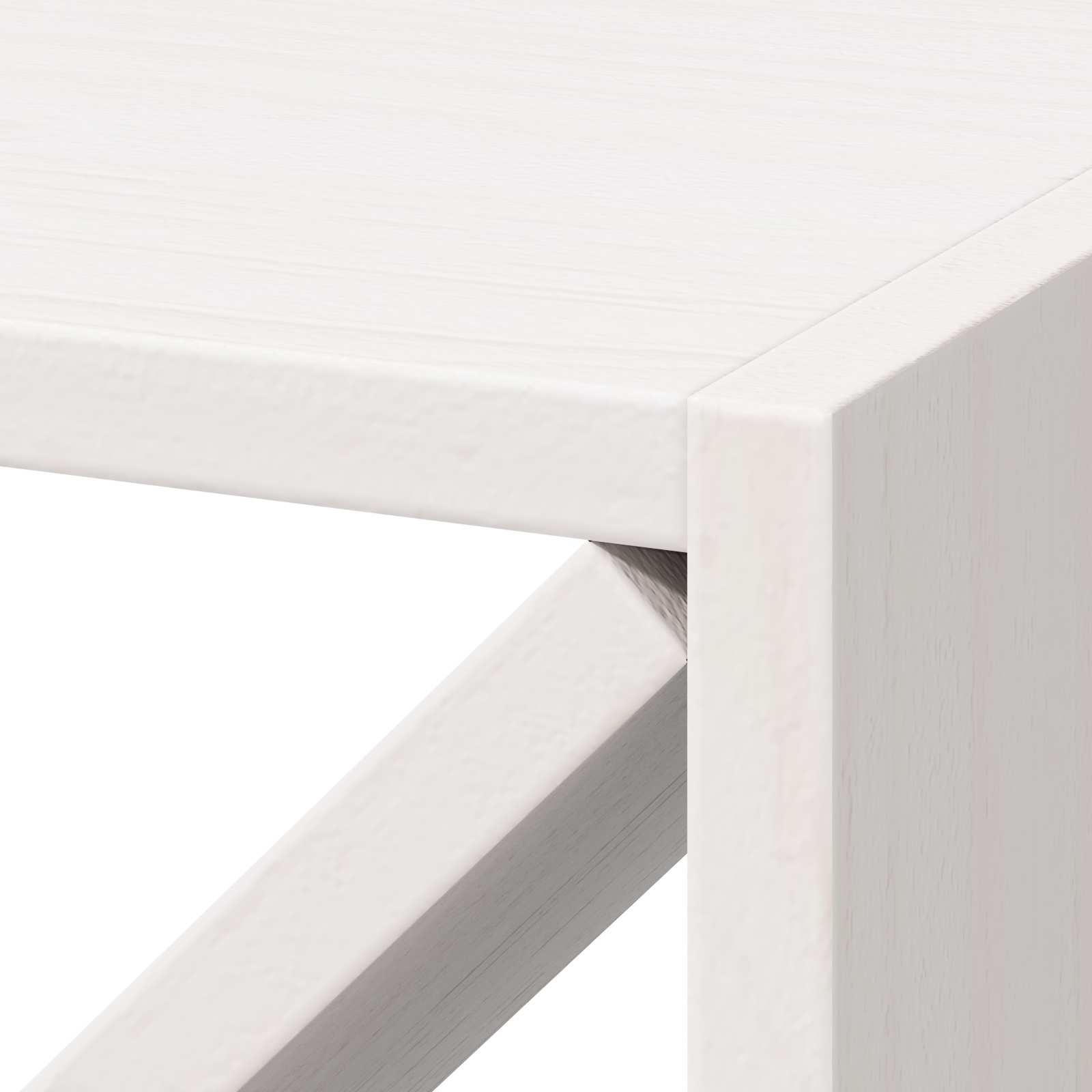 Portabottiglie 2 pcs Bianco 62 x 25 x 62 cm Pino massello 893315