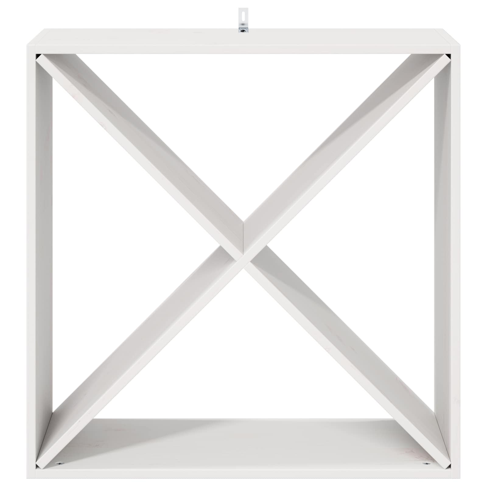 Portabottiglie 2 pcs Bianco 62 x 25 x 62 cm Pino massello 893315