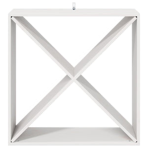 Portabottiglie 2 pcs Bianco 62 x 25 x 62 cm Pino massello 893315