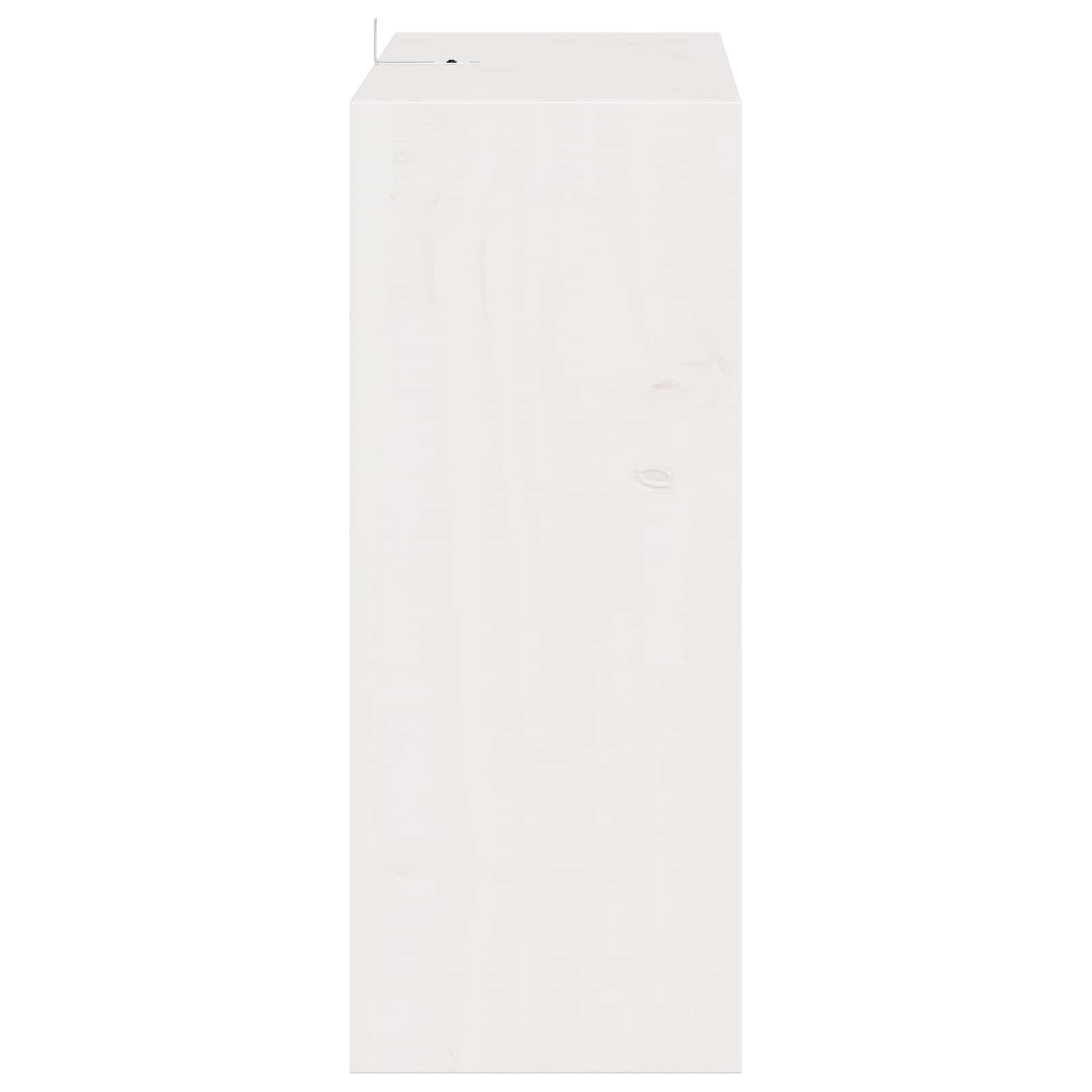 Portabottiglie 2 pcs Bianco 62 x 25 x 62 cm Pino massello 893315