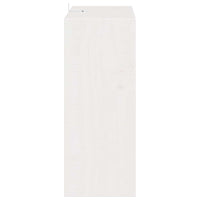 Portabottiglie 2 pcs Bianco 62 x 25 x 62 cm Pino massello 893315