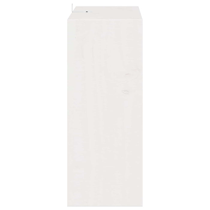 Portabottiglie 2 pcs Bianco 62 x 25 x 62 cm Pino massello 893315