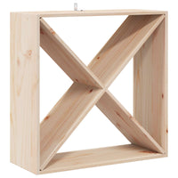 Portabottiglie 4 pcs Naturale 62 x 25 x 62 cm Pino massello 893316