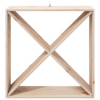 Portabottiglie 4 pcs Naturale 62 x 25 x 62 cm Pino massello 893316