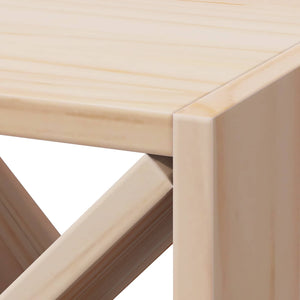 Portabottiglie 2 pcs Naturale 62 x 25 x 62 cm Pino massello 893318