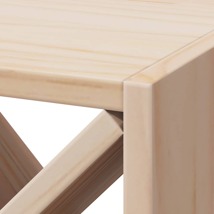 Portabottiglie 2 pcs Naturale 62 x 25 x 62 cm Pino massello 893318