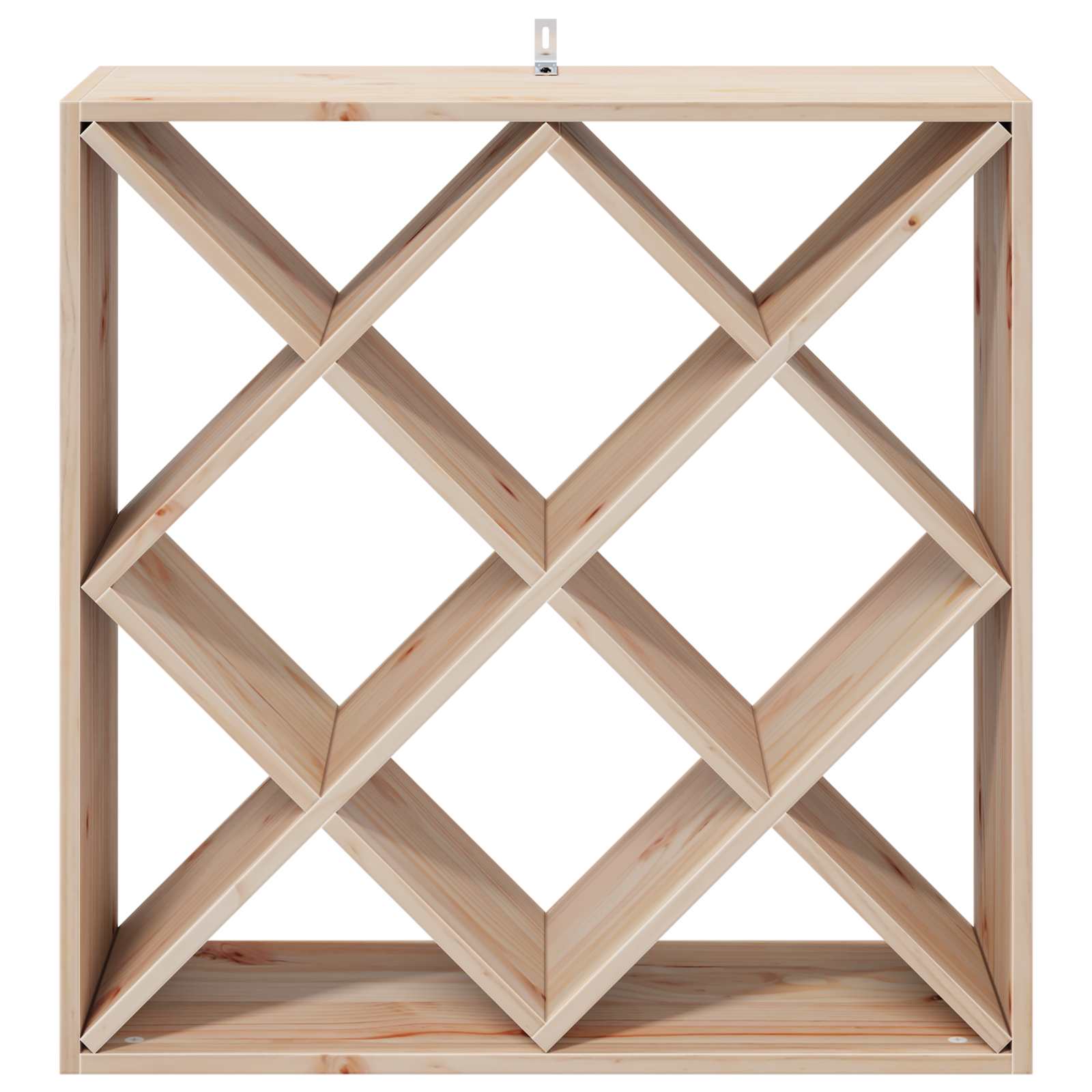 Portabottiglie 2 pcs Naturale 62 x 25 x 62 cm Pino massello 893318