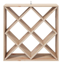 Portabottiglie 2 pcs Naturale 62 x 25 x 62 cm Pino massello 893318