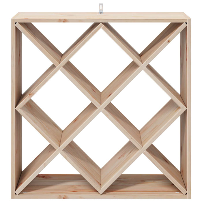 Portabottiglie 2 pcs Naturale 62 x 25 x 62 cm Pino massello 893318