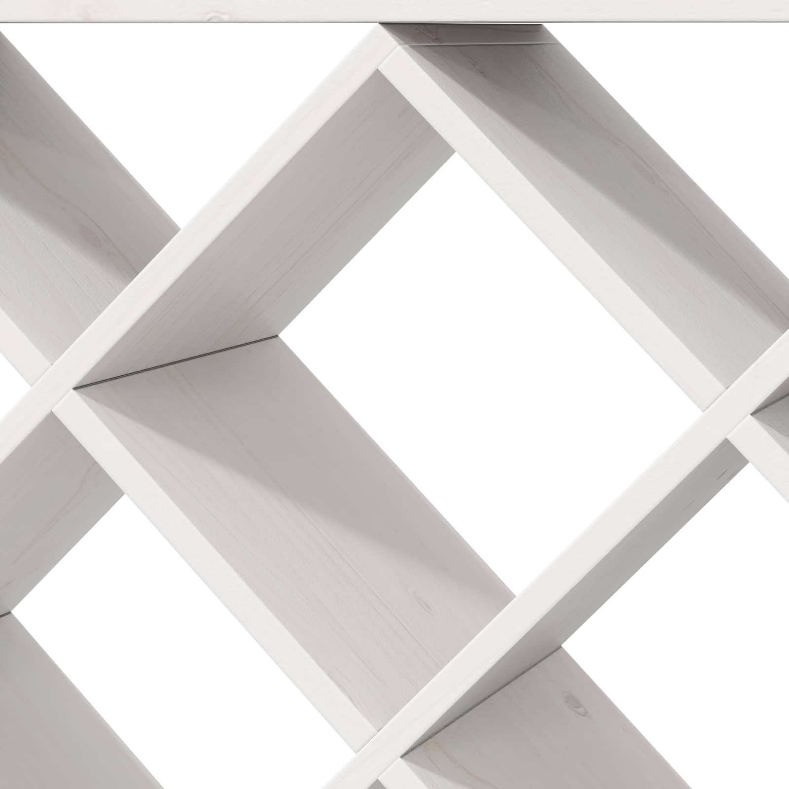 Portabottiglie 2 pcs Bianco 62 x 25 x 62 cm Pino massello 893319