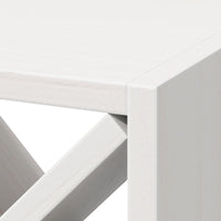 Portabottiglie 2 pcs Bianco 62 x 25 x 62 cm Pino massello 893319