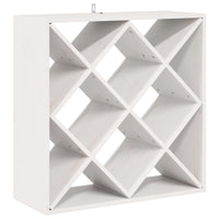 Portabottiglie 2 pcs Bianco 62 x 25 x 62 cm Pino massello 893319