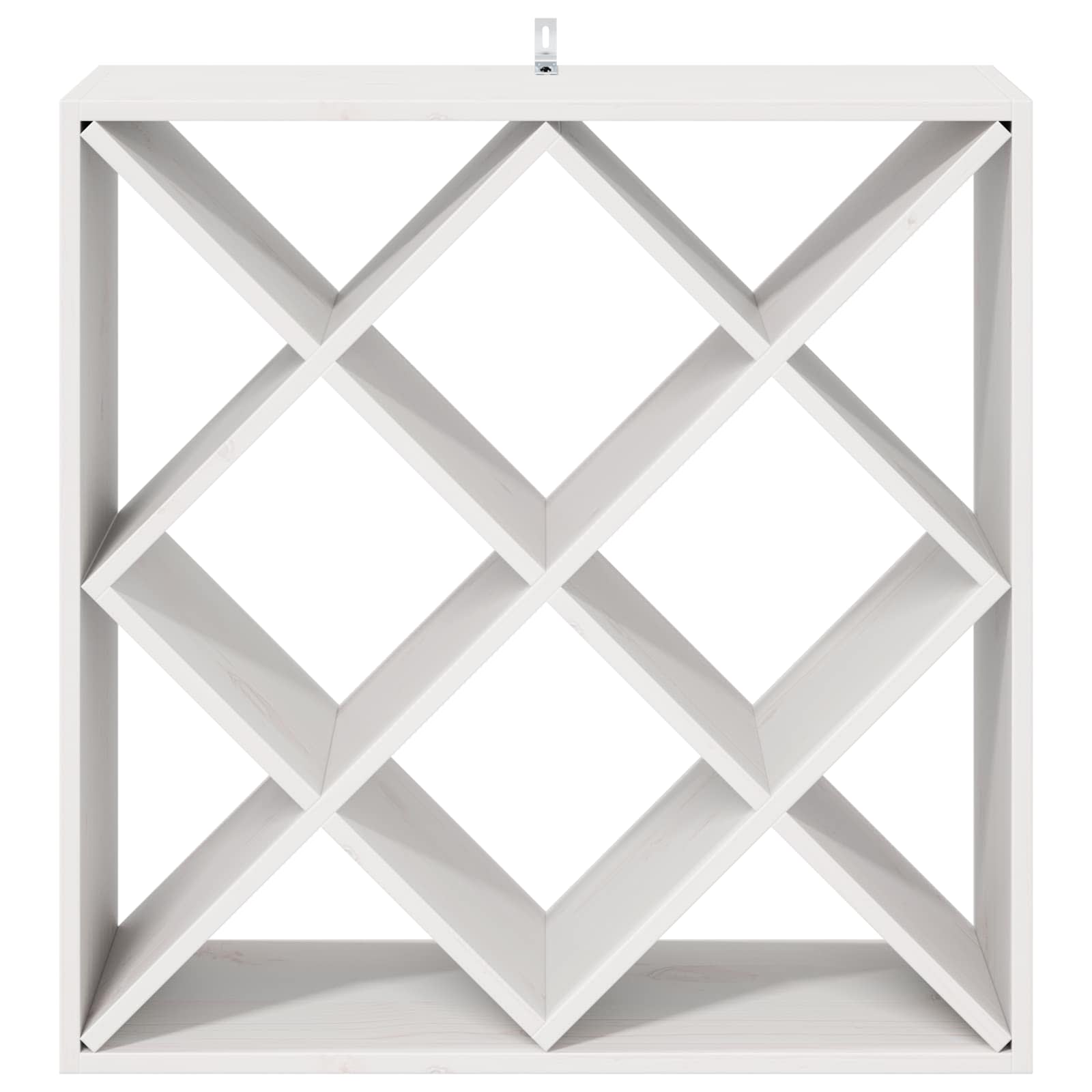 Portabottiglie 2 pcs Bianco 62 x 25 x 62 cm Pino massello 893319