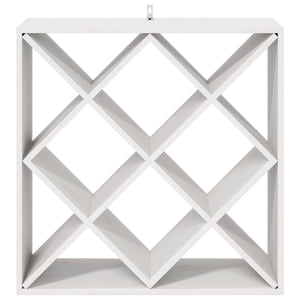 Portabottiglie 2 pcs Bianco 62 x 25 x 62 cm Pino massello 893319