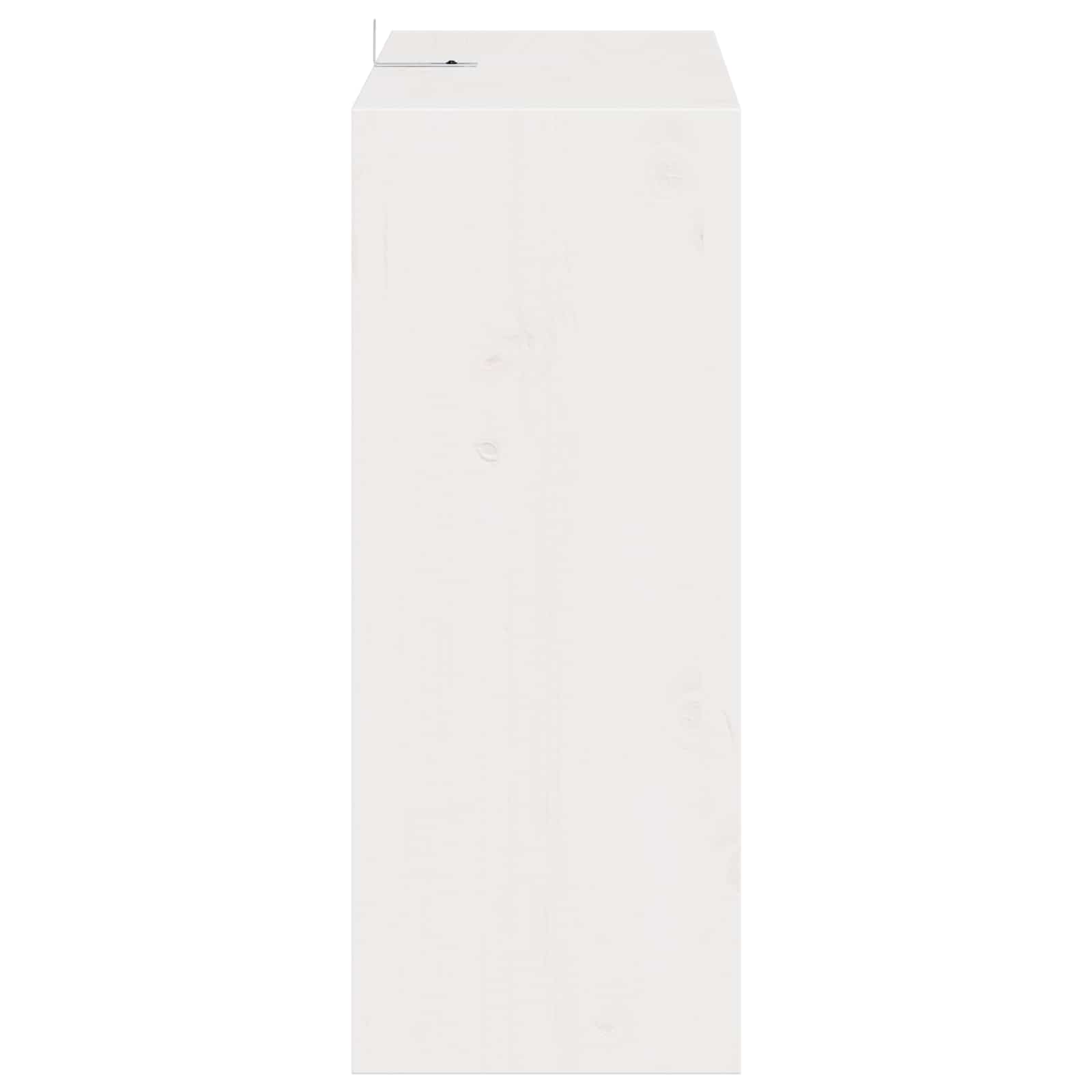 Portabottiglie 2 pcs Bianco 62 x 25 x 62 cm Pino massello 893319