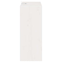 Portabottiglie 2 pcs Bianco 62 x 25 x 62 cm Pino massello 893319