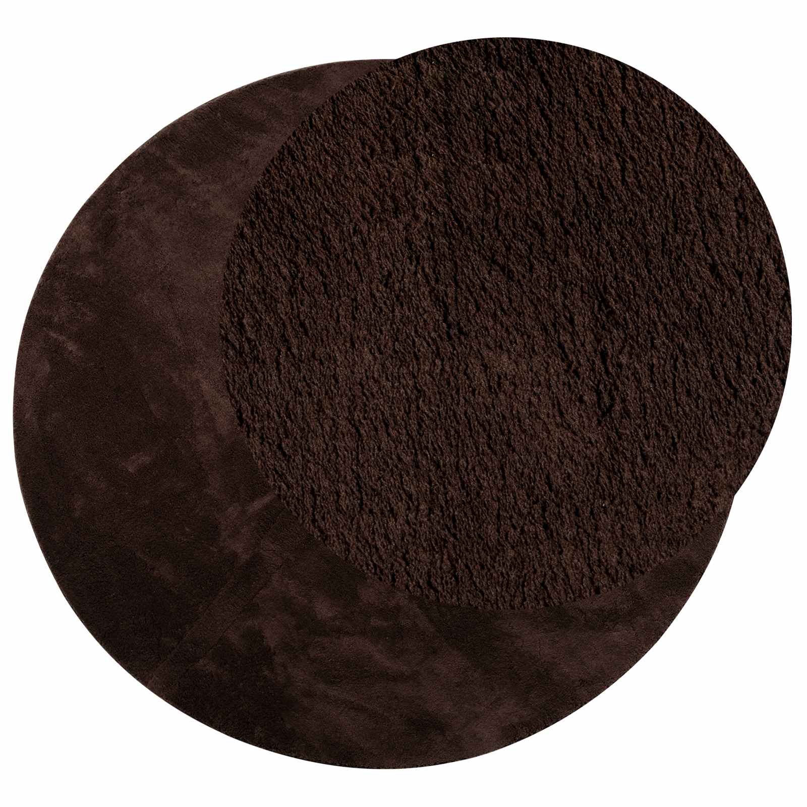 Tappeti per area Rotondo HUARTE Marrone Ø 80 CM Poliestere 42022476