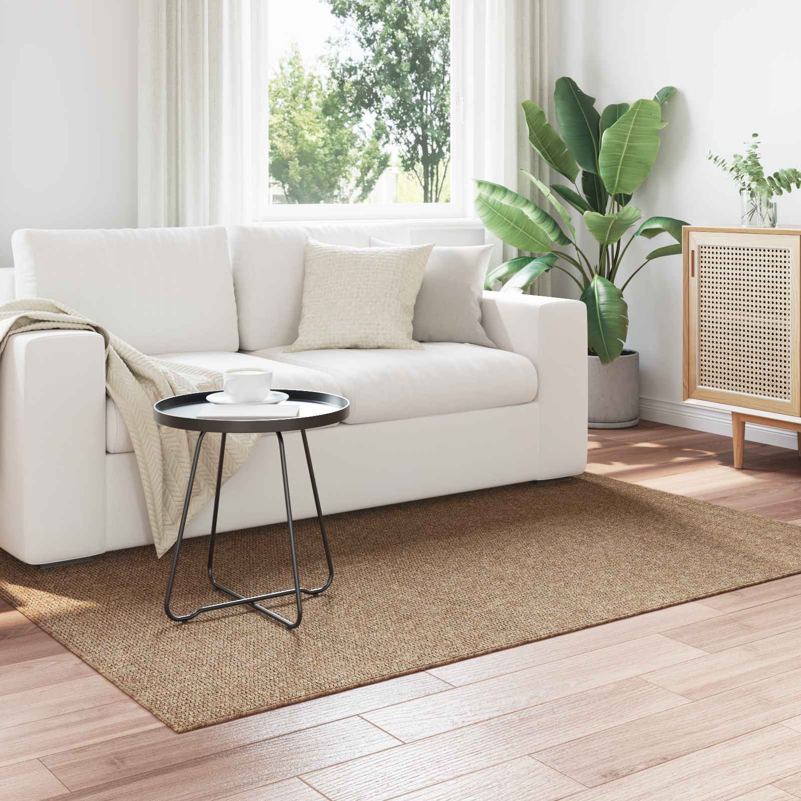 Tappeti per area Rettangolare Naturale 200 x 140 cm 42022524