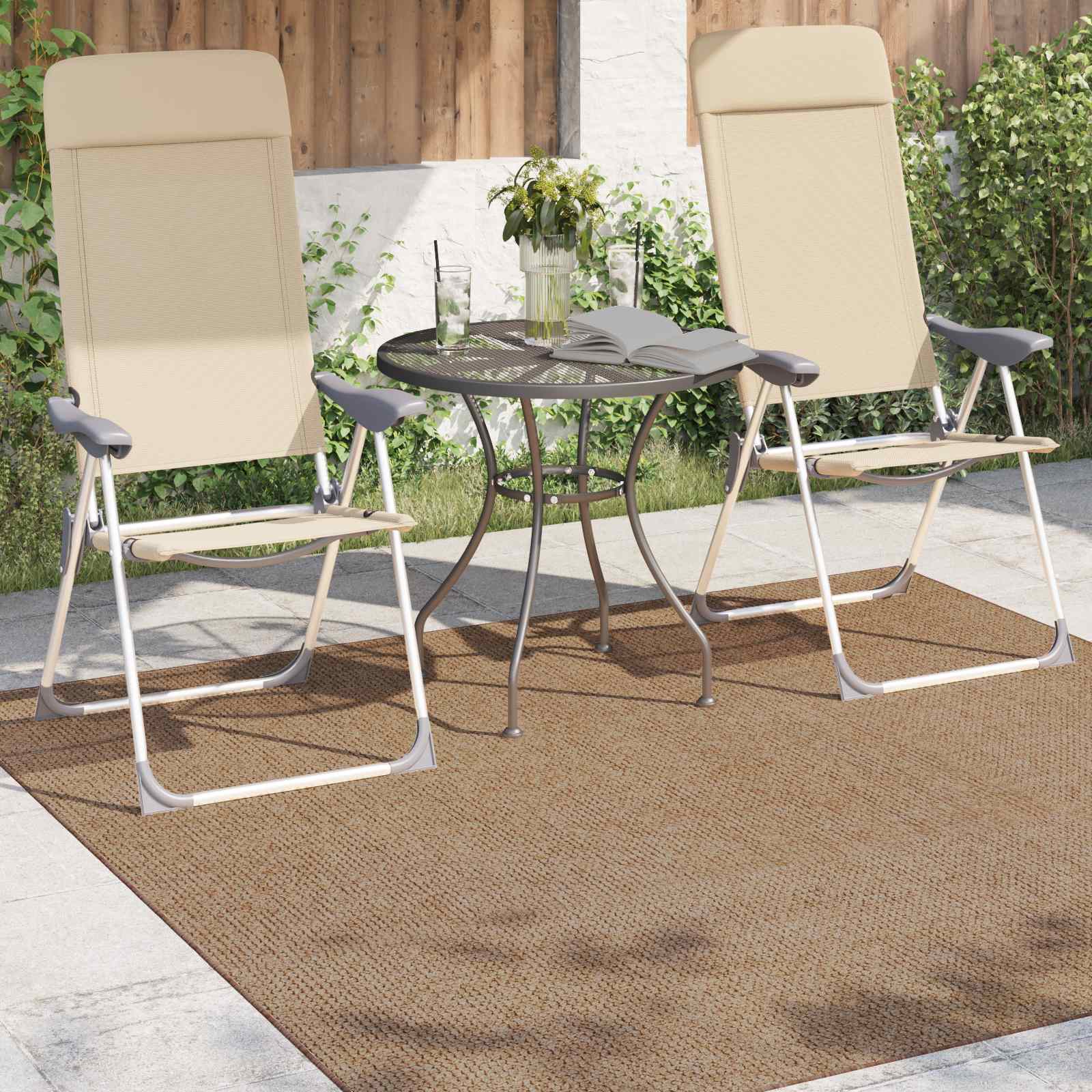 Tappeti per area Quadrato Naturale 120 x 120 cm 42022528