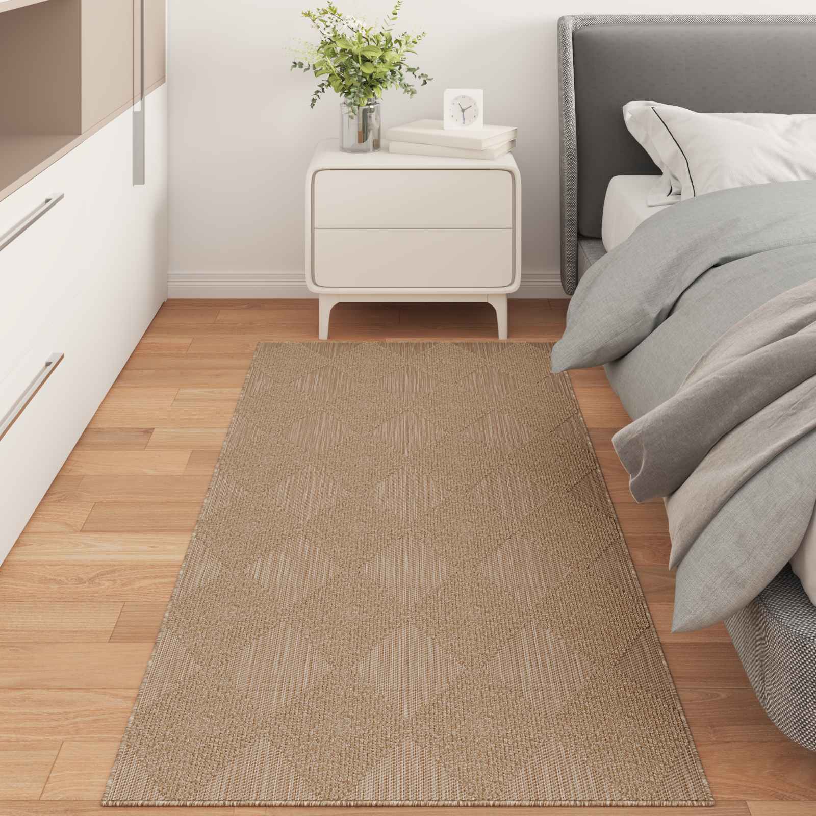 Tappeti per area Rettangolare Naturale 150 x 80 cm 42022547