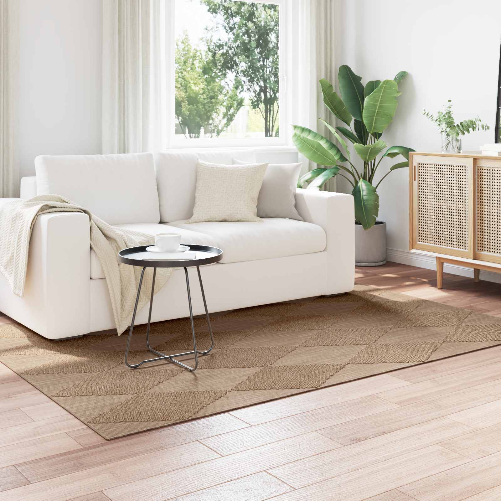 Tappeti per area Rettangolare Naturale 230 x 160 cm 42022551