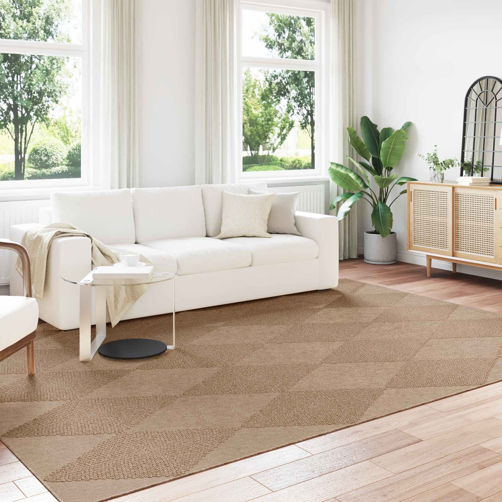 Tappeti per area Rettangolare Naturale 280 x 200 cm 42022552