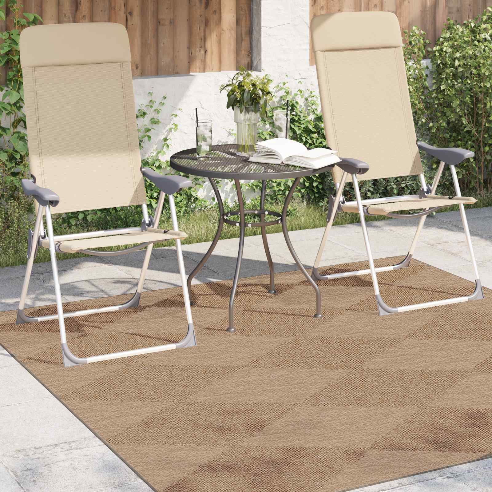 Tappeti per area Quadrato Naturale 240 x 240 cm 42022556
