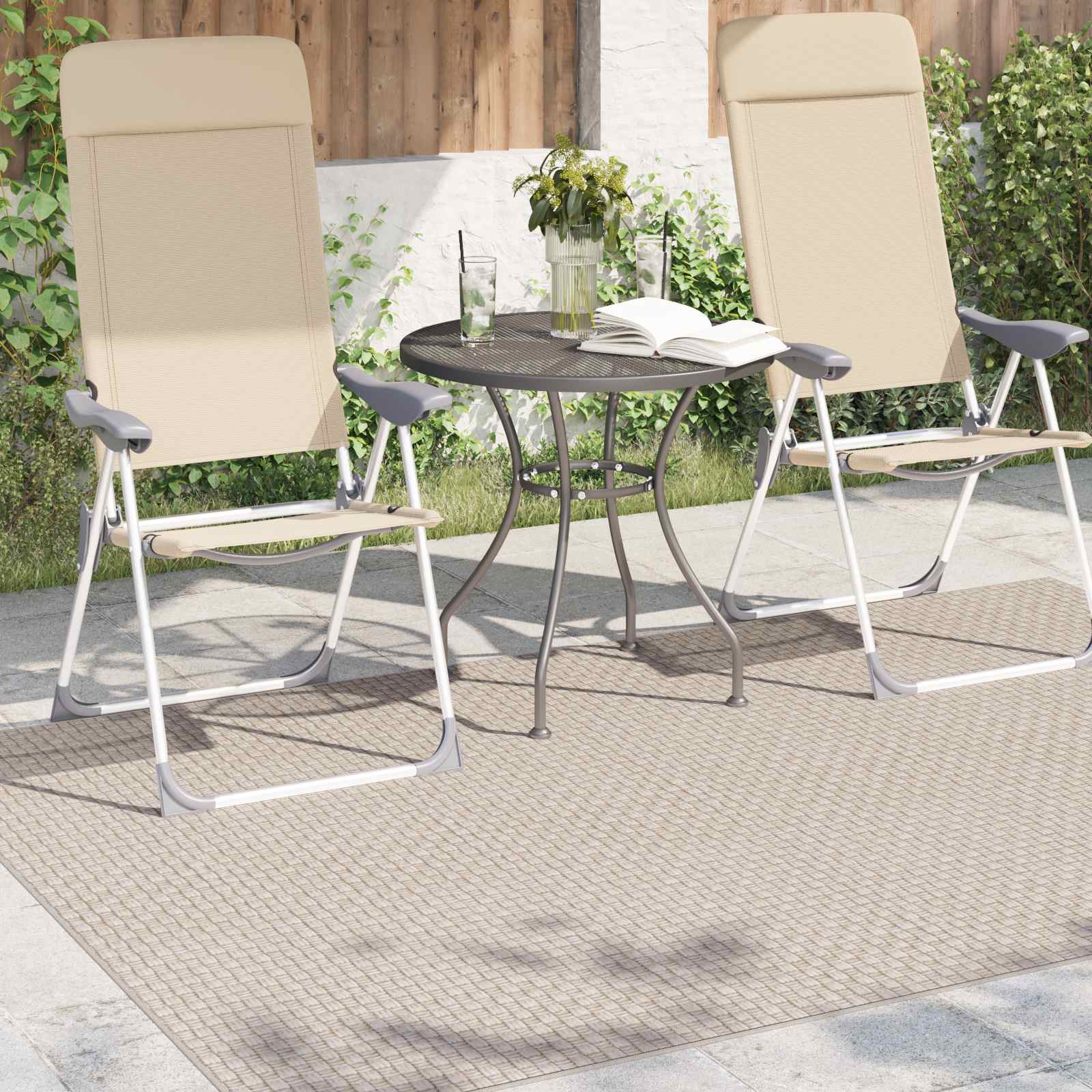 Tappeti per area Rettangolare Crema 170 x 120 cm 42022559