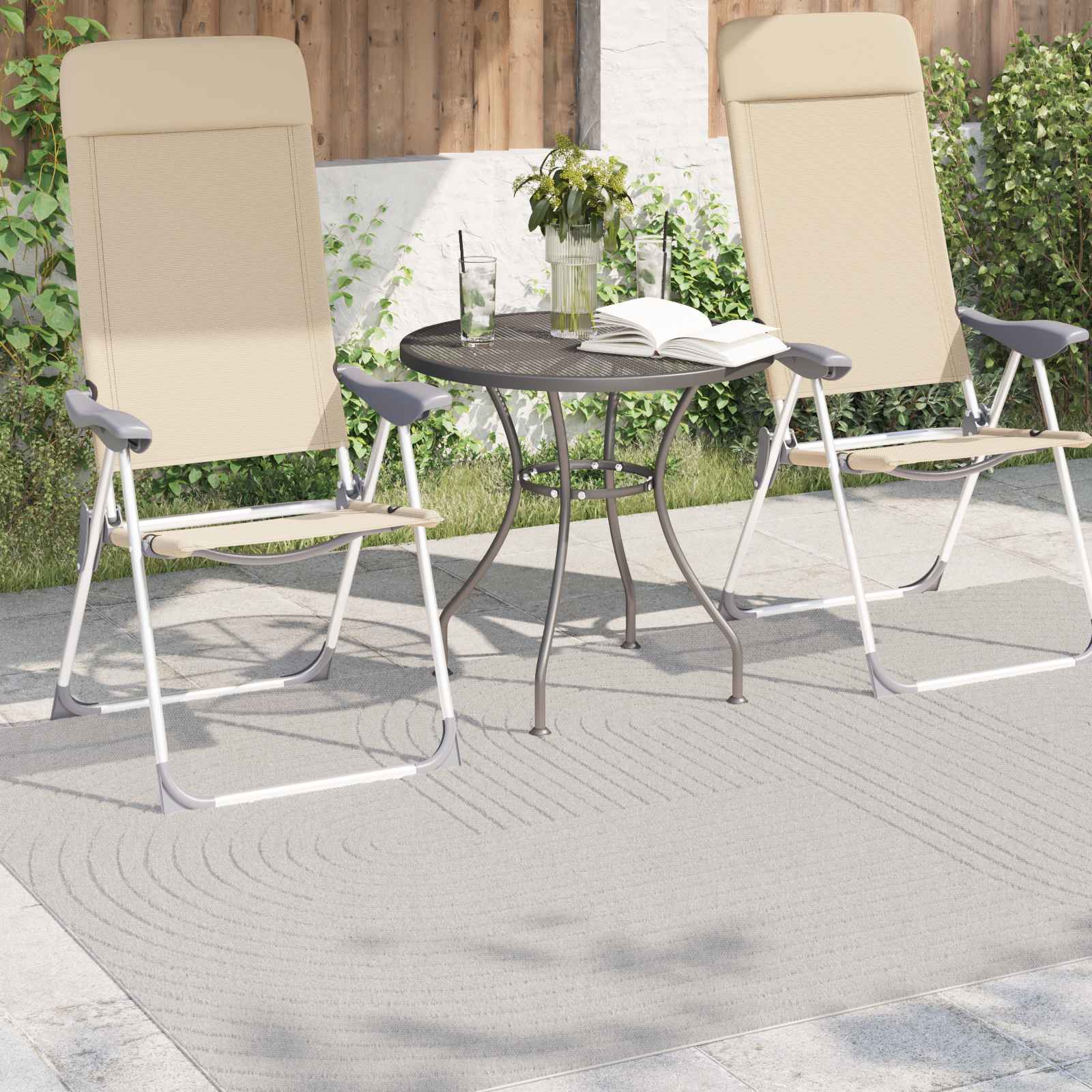 Tappeti per area Rettangolare Crema 170 x 120 cm 42022572