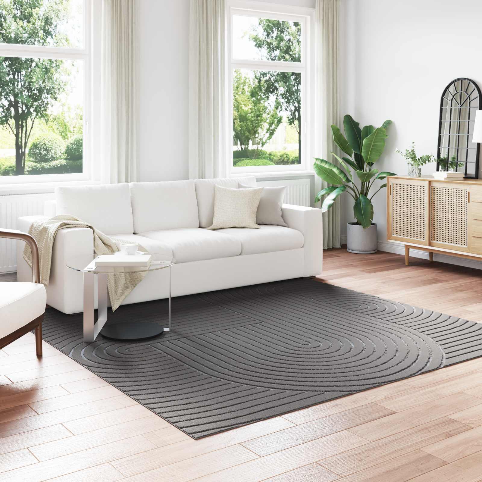 Tappeti per area Quadrato Antracite 240 x 240 cm 42022618