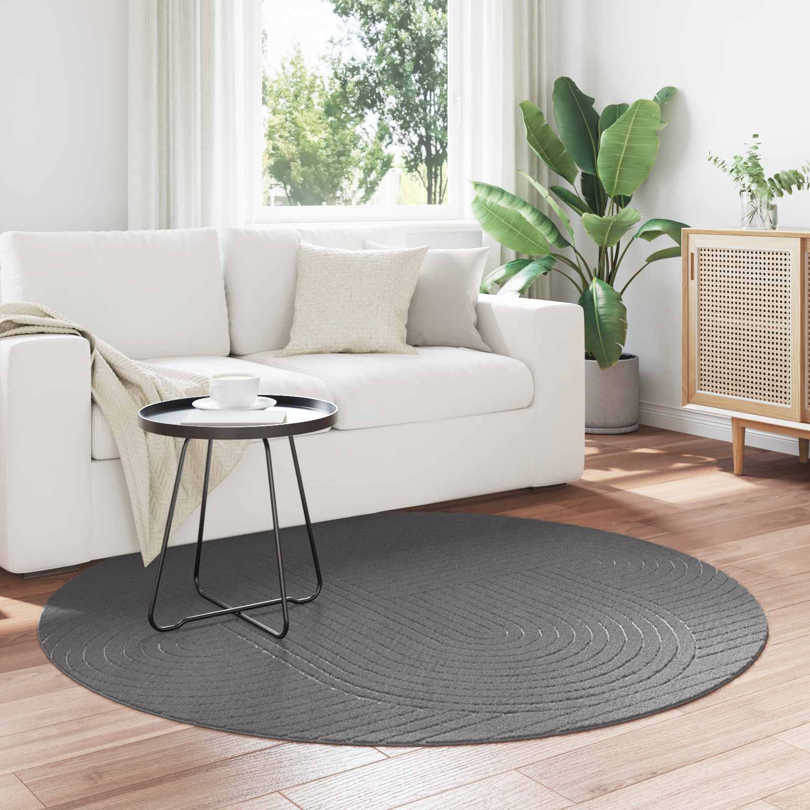 Tappeti per area Rotondo Antracite Ø 120 CM 42022619