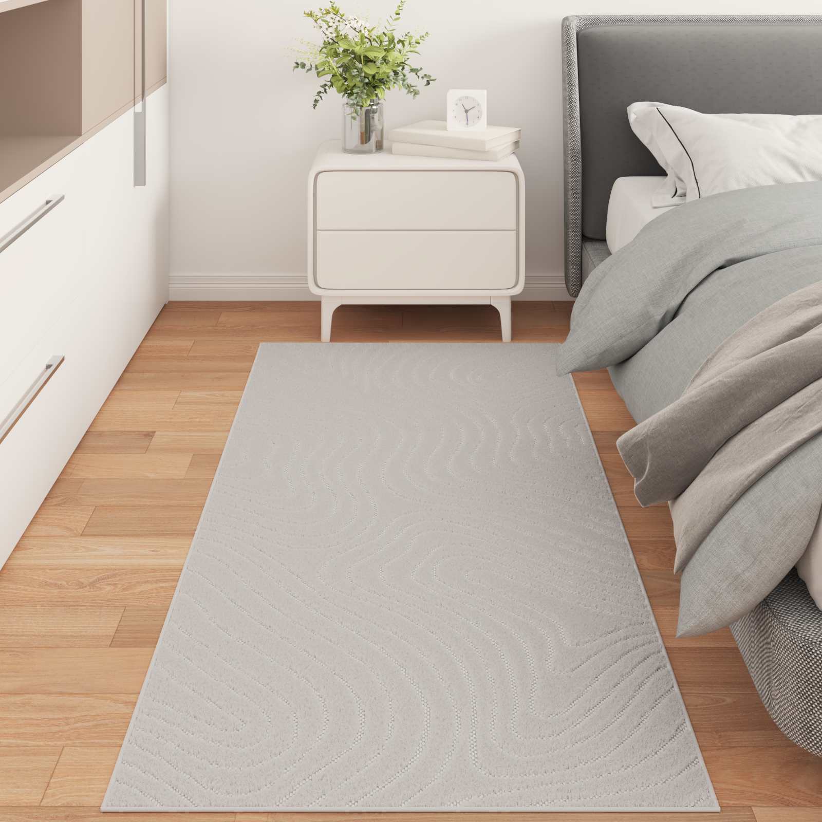 Tappeti per area Rettangolare Crema 200 x 80 cm 42022623