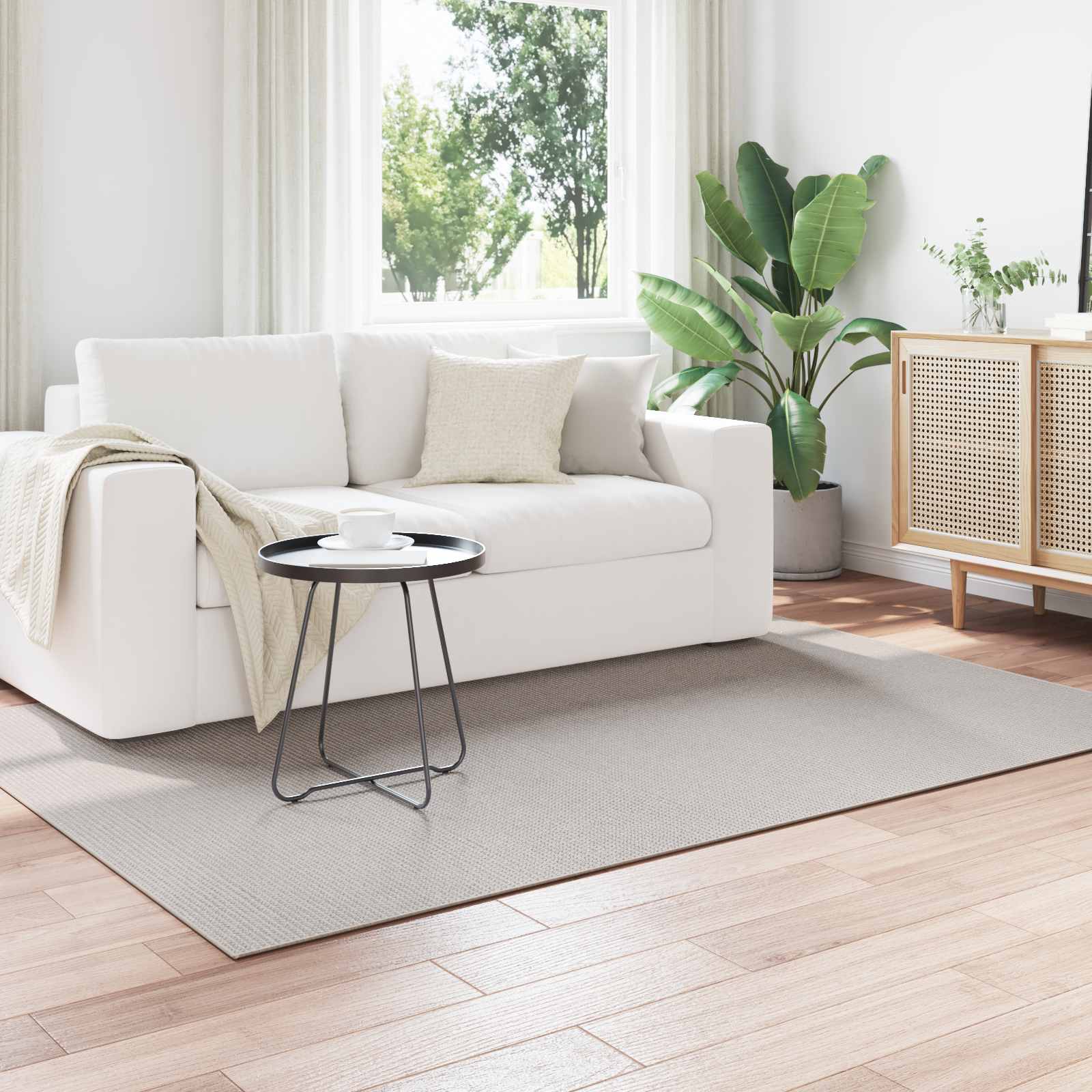 Tappeti per area Rettangolare Crema 230 x 160 cm 42022678