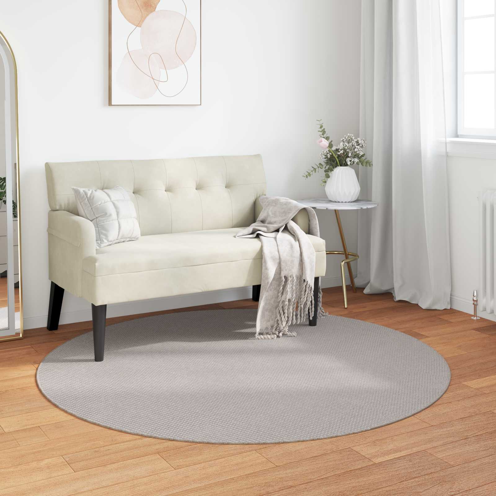 Tappeti per area Rotondo Crema Ø 120 CM 42022684