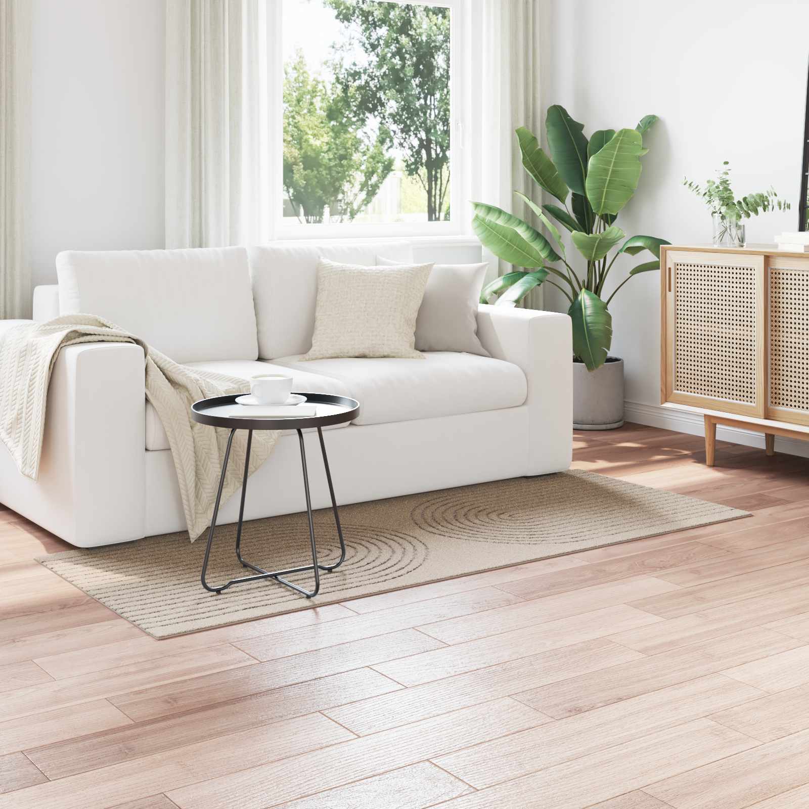 Tappeti per area Rettangolare Beige 200 x 80 cm 42022805