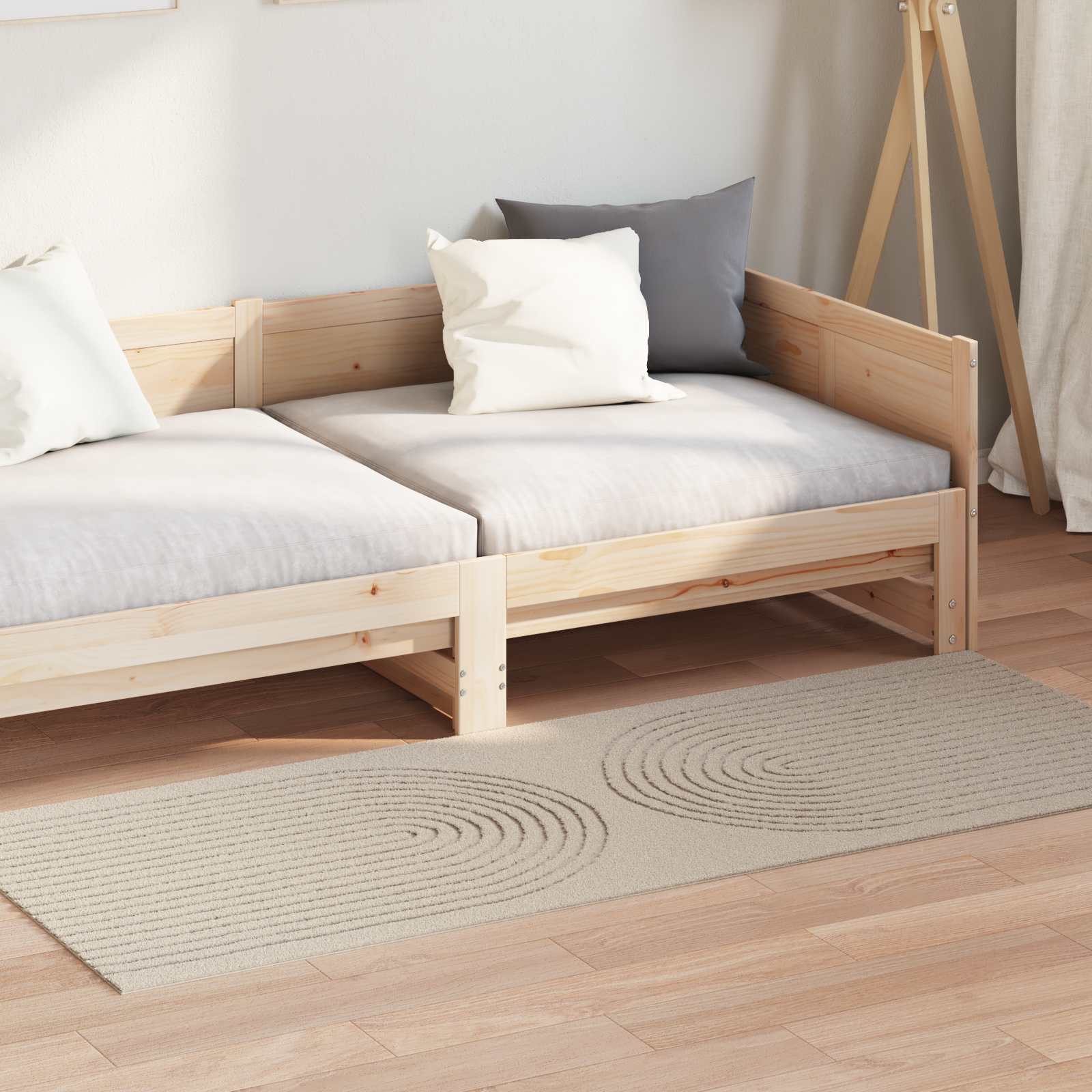Tappeti per area Rettangolare Beige 200 x 80 cm 42022805