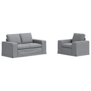 Divano 2 pcs Grigio chiaro Metallo 3407500