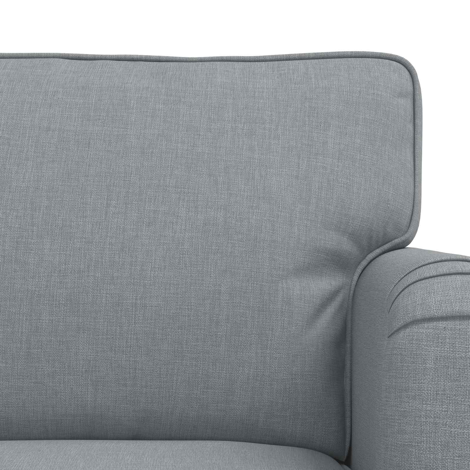Divano 120cm 2 pcs Grigio chiaro Metallo 3407516