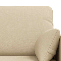 Divano 2 pcs Crema Metallo 3407542