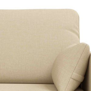 Divano 2 pcs Crema Metallo 3407542