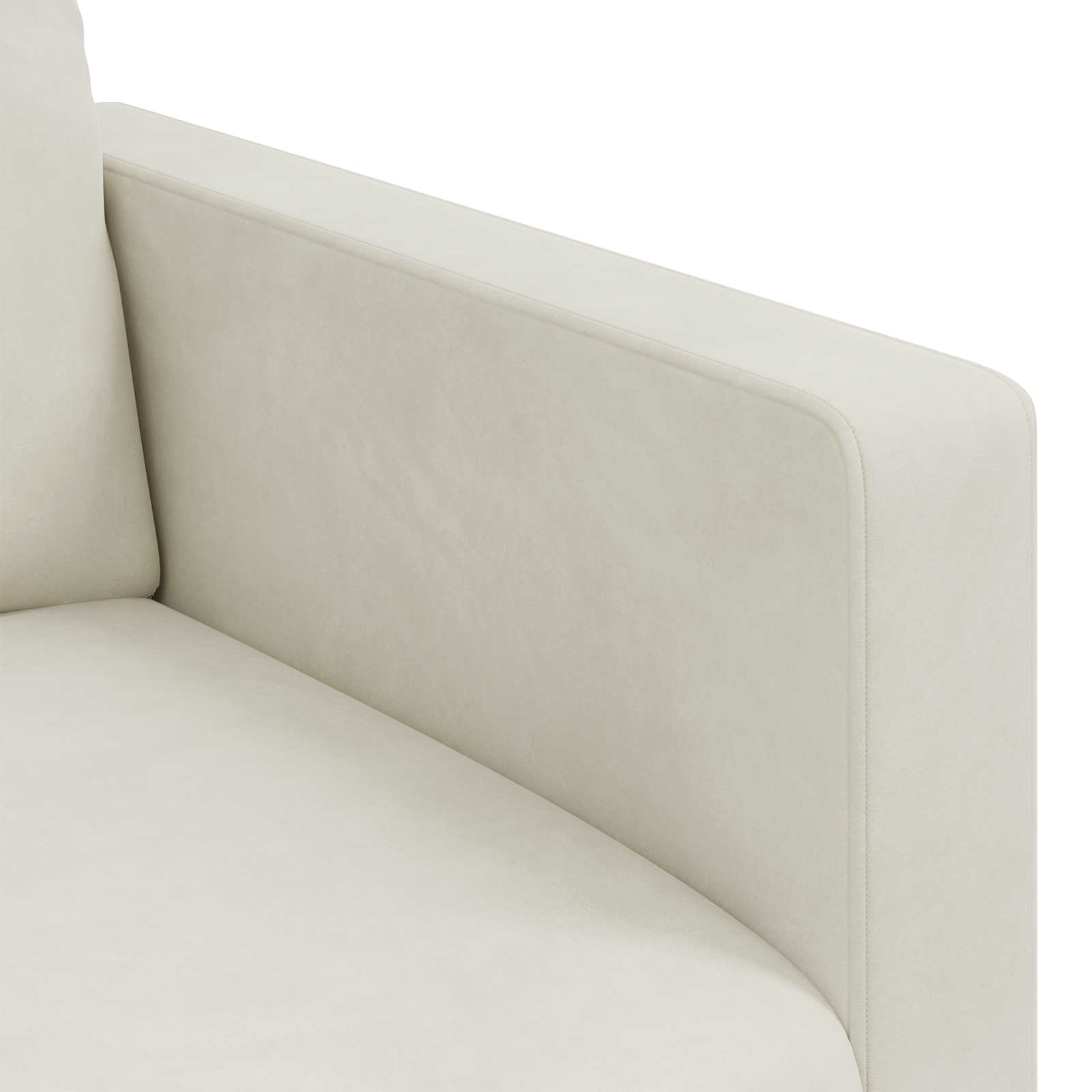 Divano 2 pcs Crema 158 x 78 x 80 cm Velluto 3407558