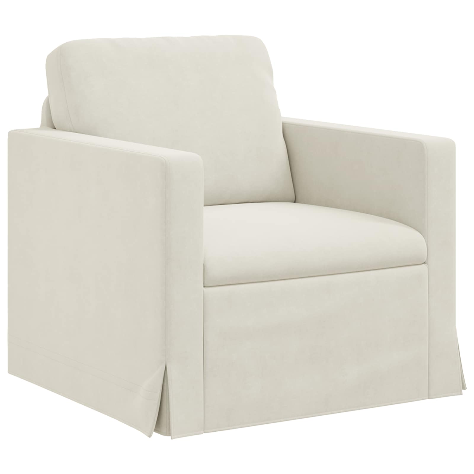 Divano 2 pcs Crema 158 x 78 x 80 cm Velluto 3407558