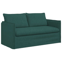 Divano 140cm 2 pcs Verde Scuro Metallo 3407570