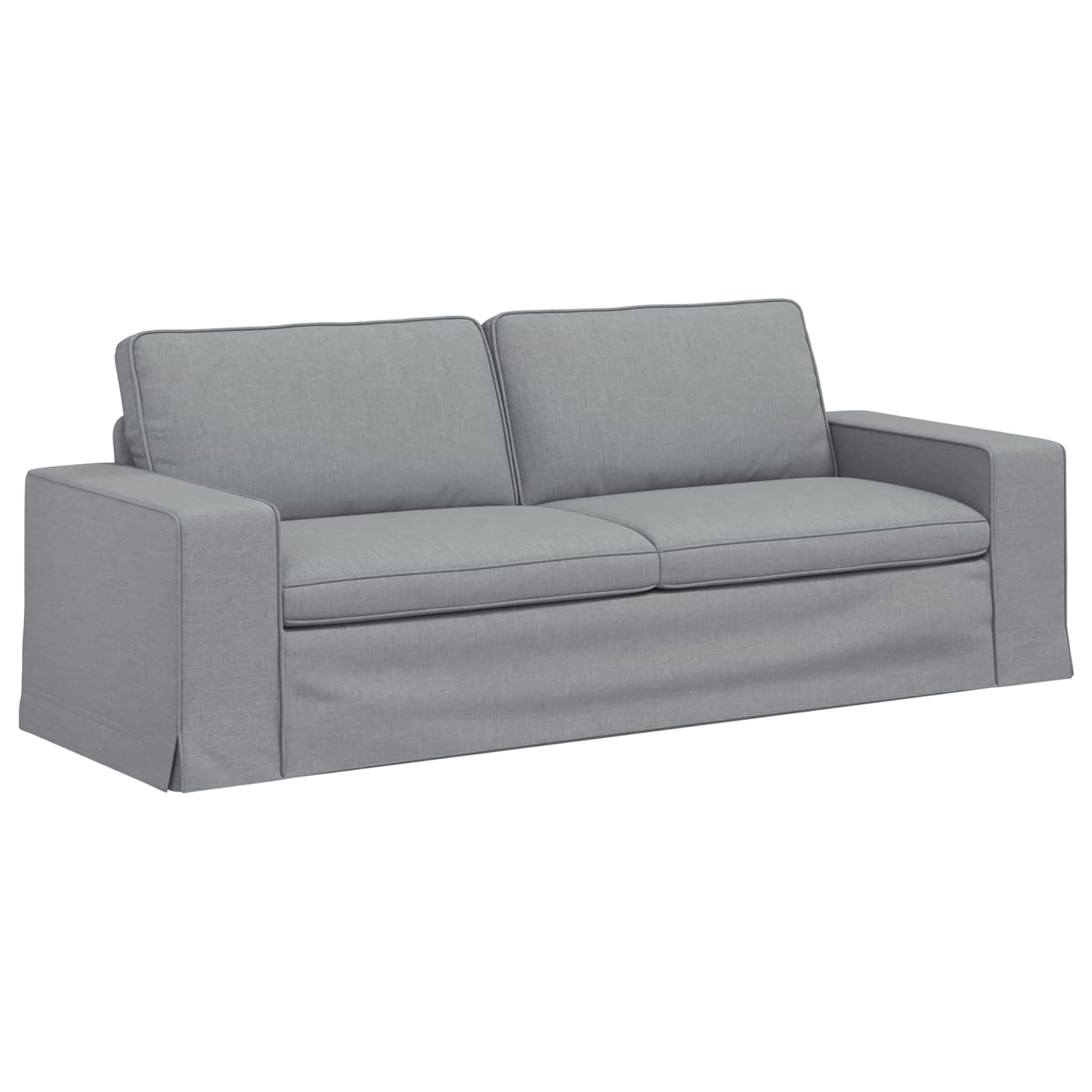 Divano 2 pcs Grigio chiaro Metallo 3407588