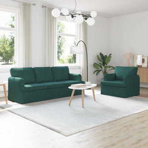 Divano 180cm 2 pcs Verde Scuro Metallo 3407607