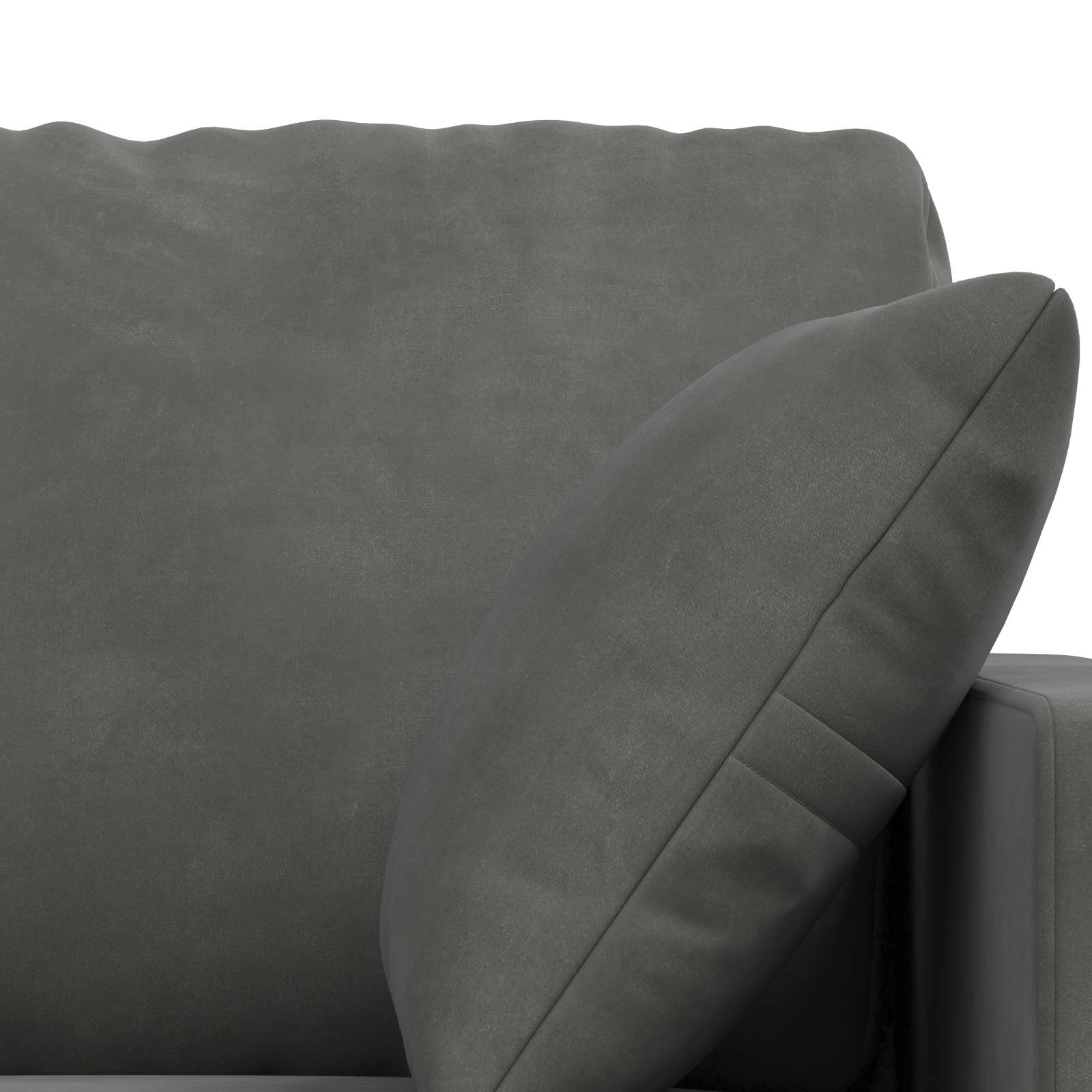 Divano 2 pcs Grigio scuro 228 x 78 x 80 cm Velluto 3407626