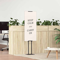 Espositori per Fiere 2 pcs Nero 30 x 24 x 208 cm Ferro 3407634