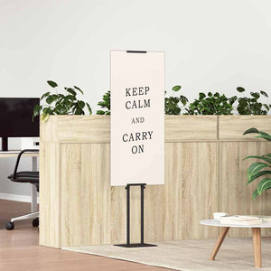 Espositori per Fiere 2 pcs Nero 30 x 24 x 208 cm Ferro 3407634