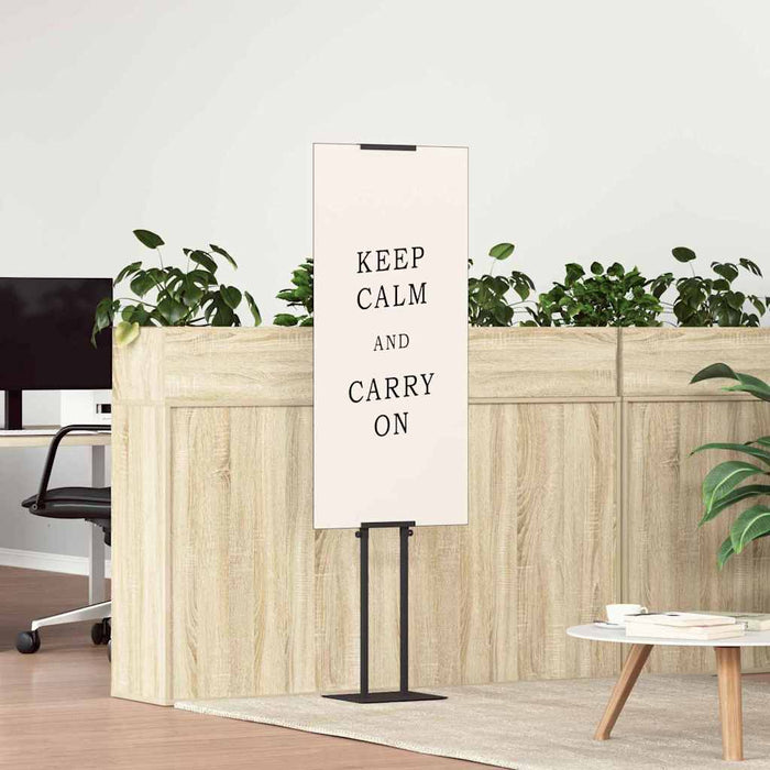 Espositori per Fiere 2 pcs Nero 30 x 24 x 208 cm Ferro 3407634